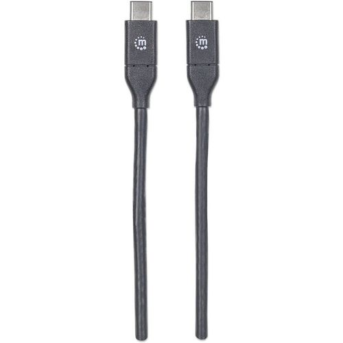Manhattan USB kabel USB 3.2 gen.2 (USB 3.1 gen.2) USB-C® utikač, USB-C® utikač 50.00 cm crna  354899 slika 3