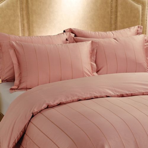 Pamučno satenski PREMIUM posteljni set Svilanit Francesco rose 250x200 4x50x70 cm slika 8