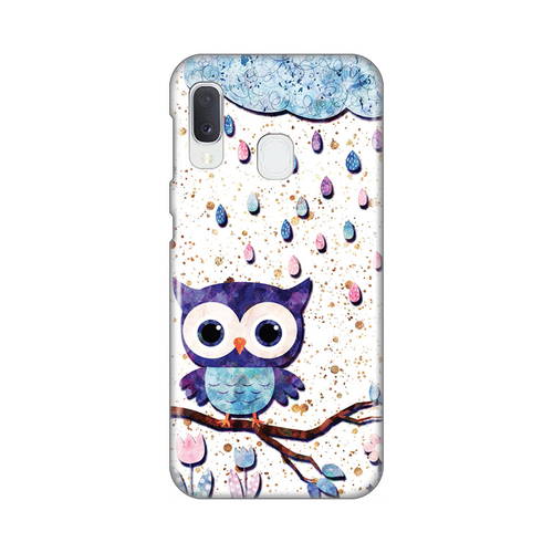 Torbica Silikonska Print Skin za Samsung A202F Galaxy A20e Owl slika 1