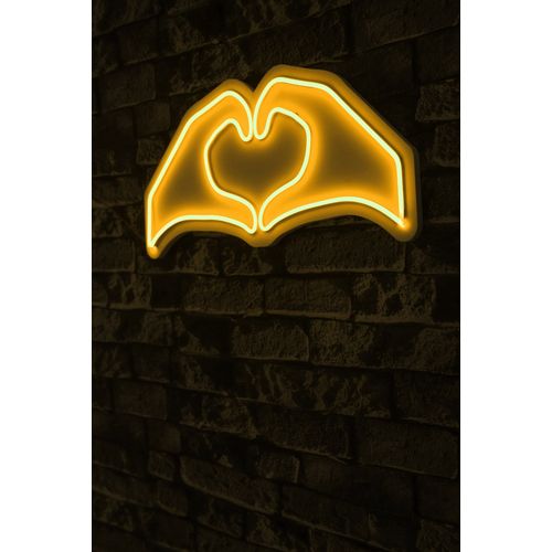 Wallity Ukrasna plastična LED rasvjeta, Sweetheart - Yellow slika 9