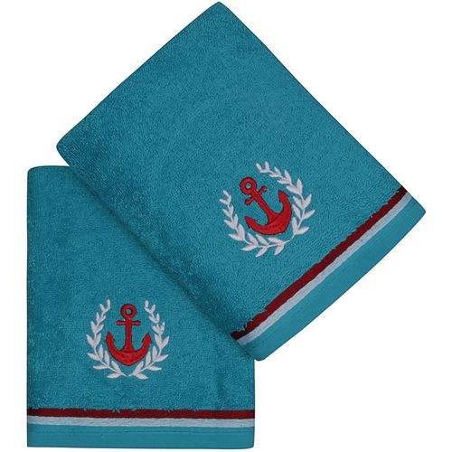 L'essential Maison Maritim - Turquoise Turquoise Hand Towel Set (2 Pieces) slika 3