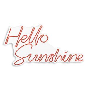 Wallity Zidna LED dekoracija, Hello Sunshine - Red