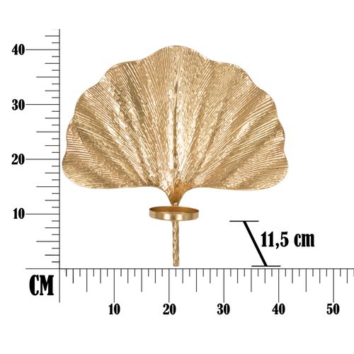 Mauro Ferretti Zidni svijećnjak glam leaf cm 41x11,5x40 slika 8
