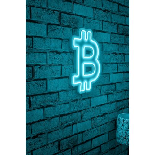 Wallity Ukrasna plastična LED rasvjeta, Bitcoin - Blue slika 11