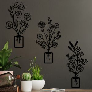 Erba-1 Black Decorative Metal Wall Accessory