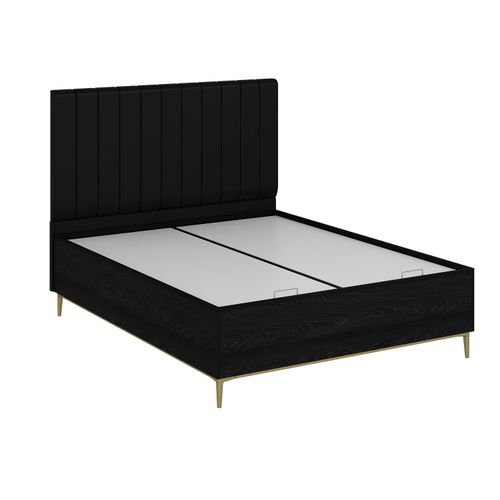 Woody Fashion Dvostrani okvir kreveta i uzglavlje, Elevate 160 x 200 - Black slika 1