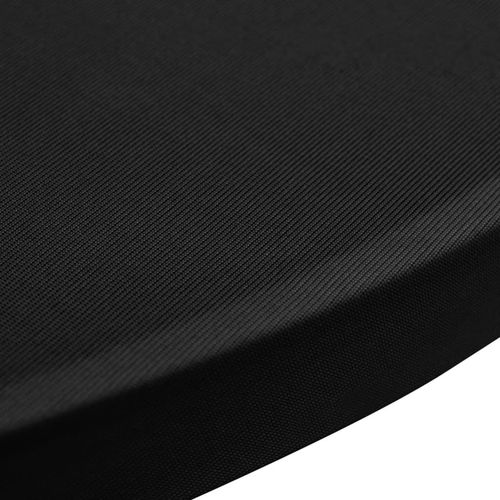 Navlaka za stol za stajanje Ø 80 cm crna rastezljiva 4 kom slika 9