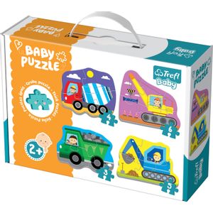 TREFL baby puzzle radna vozila (3,4,5,6) 36072