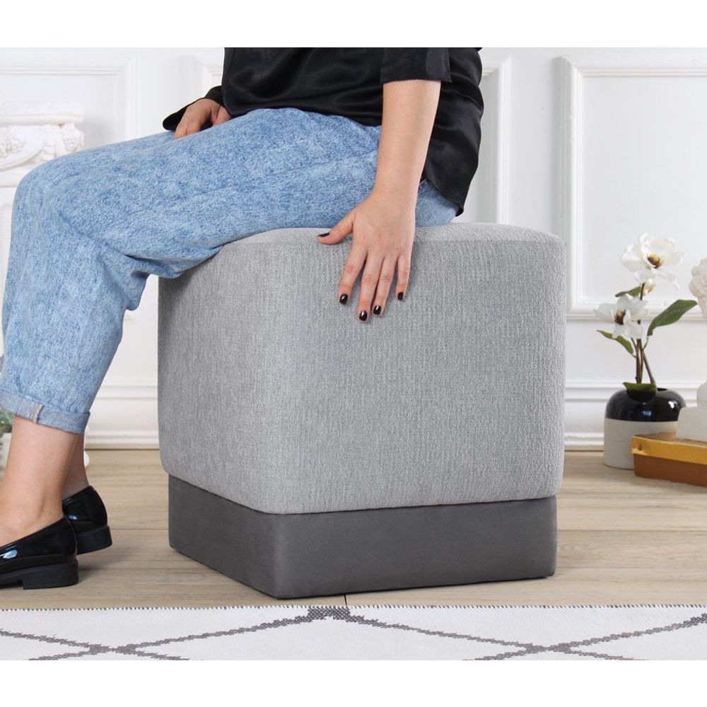 Borgot - Sivi Pouf slika 3