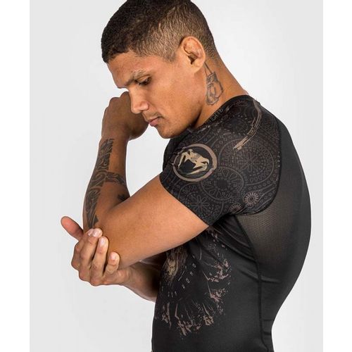 Venum Santa Muerte Dark Side - Rashguard Kratki Rukav Crno/Braon XXL slika 4