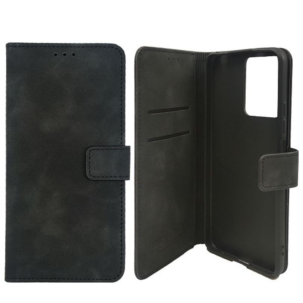 MM BOOK TORBICA HONOR X6C WALLET SKIN-FEEL crna slika 1