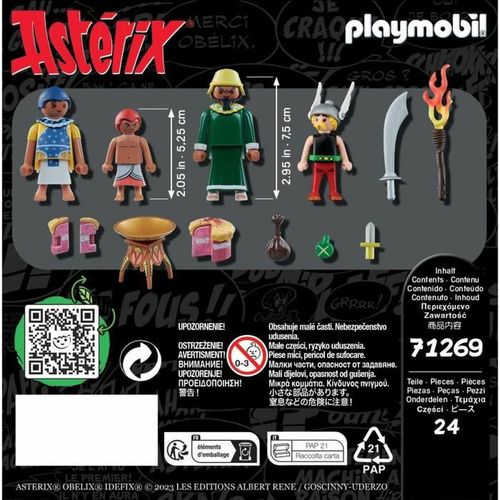 Playset Playmobil Asterix: Amonbofis and the poisoned cake 71268 24 Dijelovi slika 4