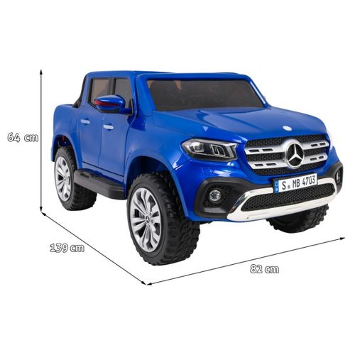 Licencirani auto na akumulator Mercedes Benz X-Class MP4  - dvosjed - plavi/lakirani slika 2