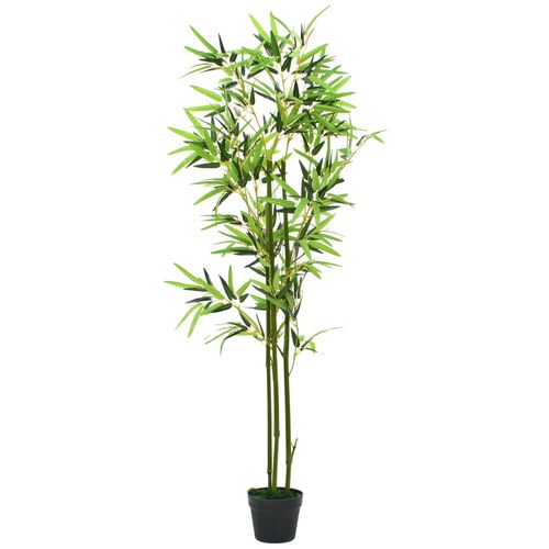 Umjetna biljka bambusa s lončanicom 150 cm zelena slika 16
