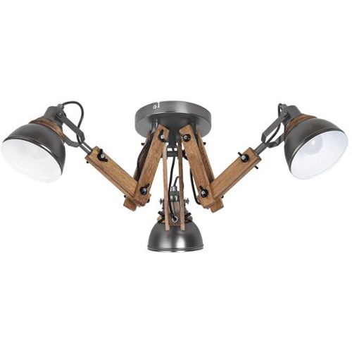 Rabalux Aksel plafonska lampa E14 3x15W, drvo/crna Industrijska rasveta slika 1
