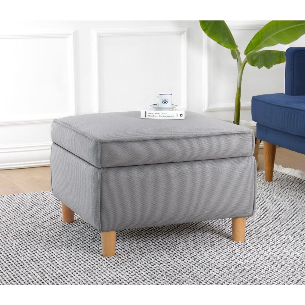 Roscen - Sivi Pouf slika 1