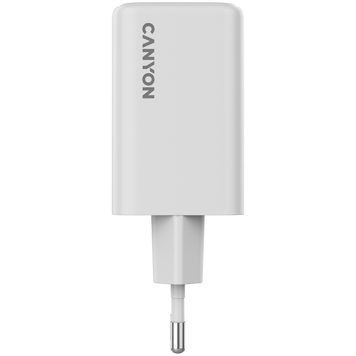 CANYON charger CU65ACC GaN 65W 2xPD 1xQC EU White slika 2