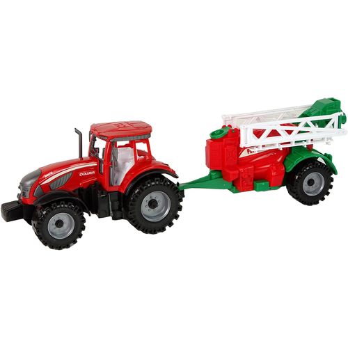 Crveni traktor s prskalicom slika 2