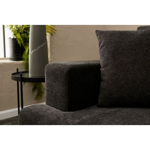 Atelier Del Sofa Kutna garnitura, Antracit Crno, Liva Left - Anthracite, Copper slika 8