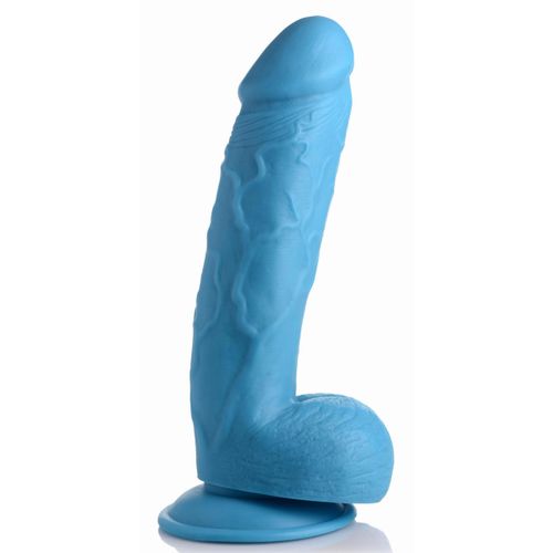 Dildo Poppin - 20 cm, plavi slika 1