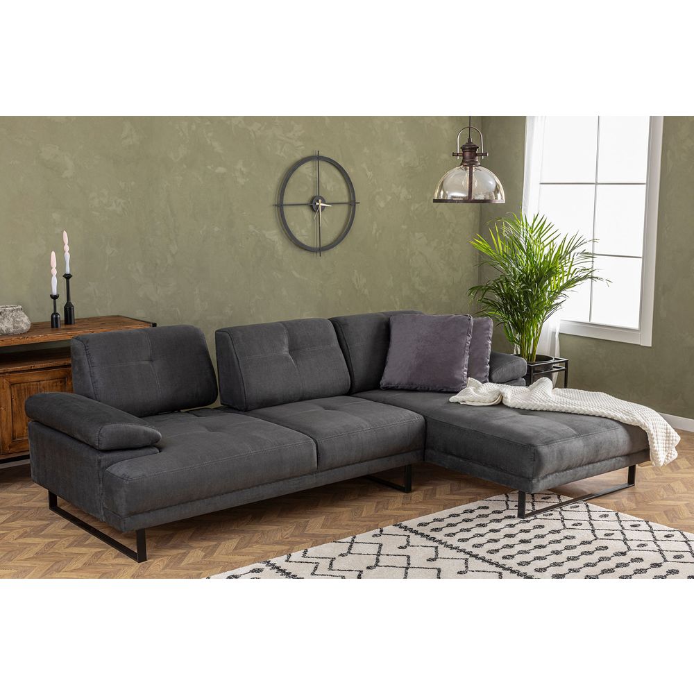 Mustang Veliki Desni Kutni Sofa - Antracit slika 4