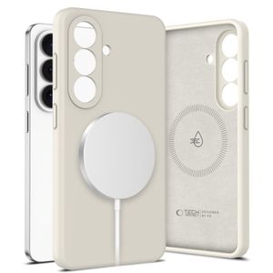 Tech-Protect silikonska MagSafe maskica za Samsung Galaxy S26+Plus – Cosmic Latte