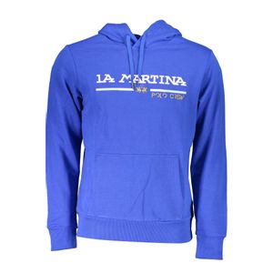 LA MARTINA BLUE MEN'S SWEATSHIRT WITHOUT ZIP