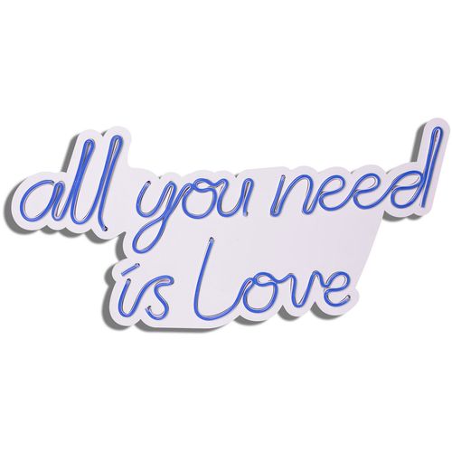 Wallity Ukrasna plastična LED rasvjeta, All You Need is Love - Blue slika 4