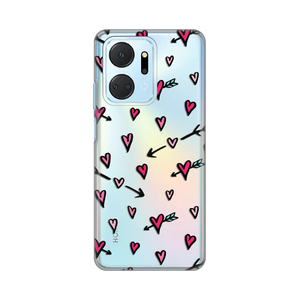 Torbica Silikonska Print Skin za Honor X7a Heart Pattern