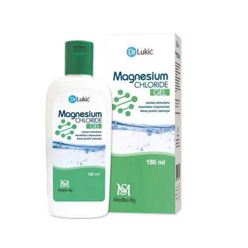 Dr Lukić Magnezijum Hlorid gel 180ml - Moćni stimulans imuniteta i borac protiv starenja slika 1