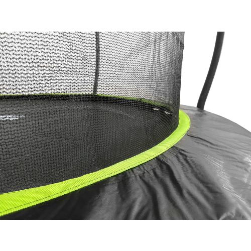 Trampolin SPORT MAX 244 cm - crni - zeleni slika 3