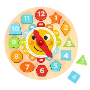 Tooky Toy Edukativna drvena slagalica Clock Puzzle TL675