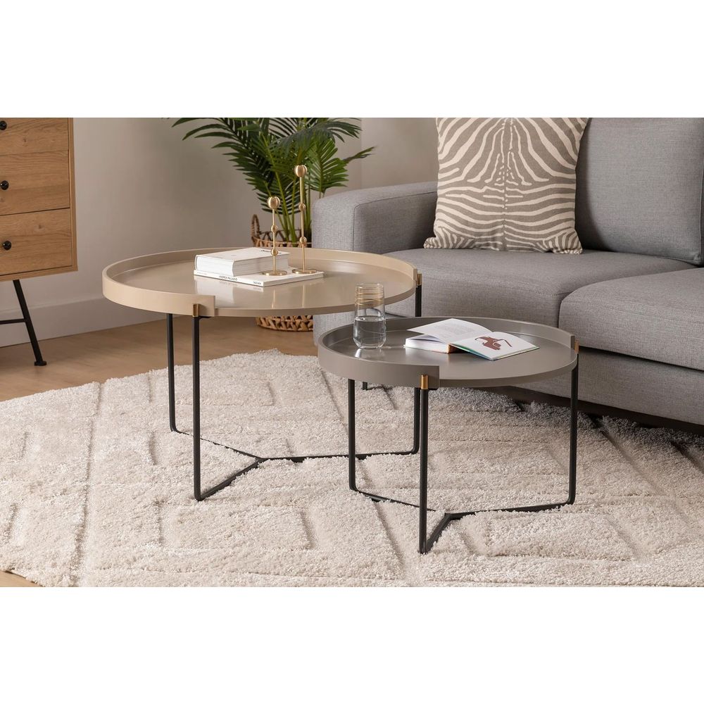 Nesting table Mandy - Bež (2 komada) slika 2