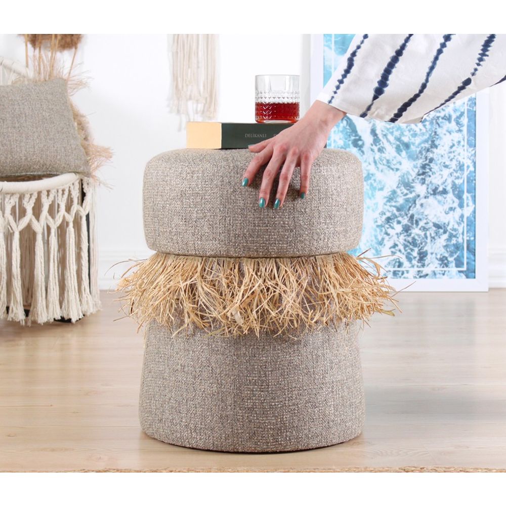 Moouv 1116 - Pouffe u Boji Tamno Smeđe slika 3