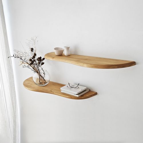 Wavy 2 - Oak Oak Wall Shelf slika 4