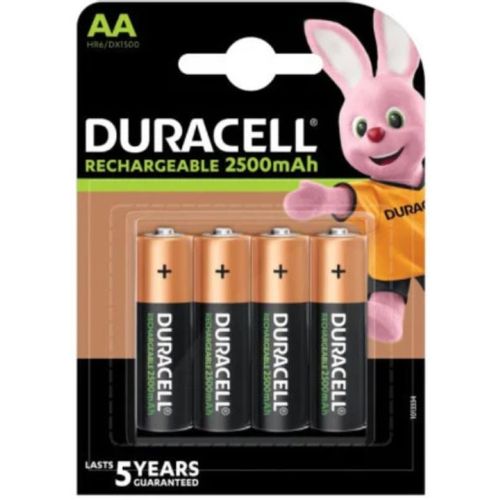 Duracell 2500mAh AA R6 MN1500, PAK4 CK,punjive NiMH baterije (rechargeable Duralock stay charged 5g) slika 1