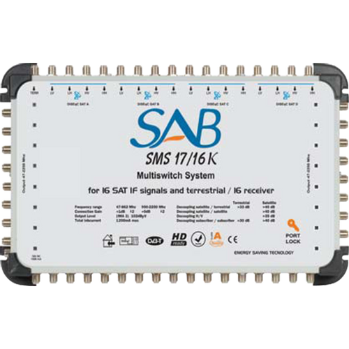 SAB Multišalter 4 satelita na 16 utičnica - MS 17/16 slika 3