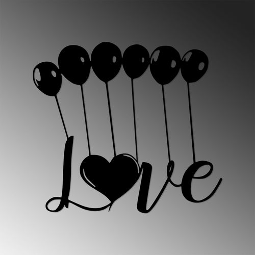 Wallity Metalna zidna dekoracija, Balloons Love - 493 slika 4