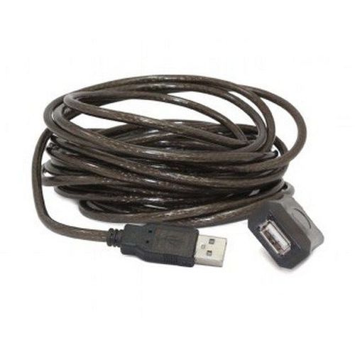 UAE-01-5M Gembird USB 2.0 active extension cable, black color, bulk package, 5m slika 2