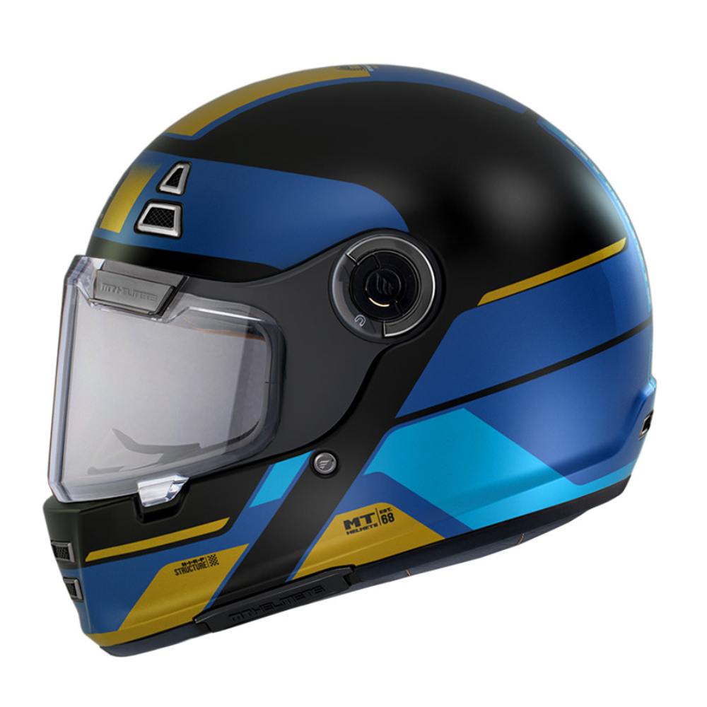 MT Helmets MT Jarama 68TH C7 mat plava slika 2