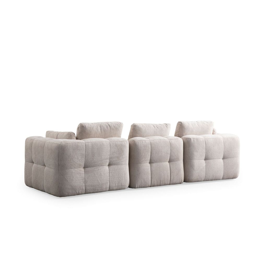 Amaris 3-sjedalna sofa - Bež slika 6