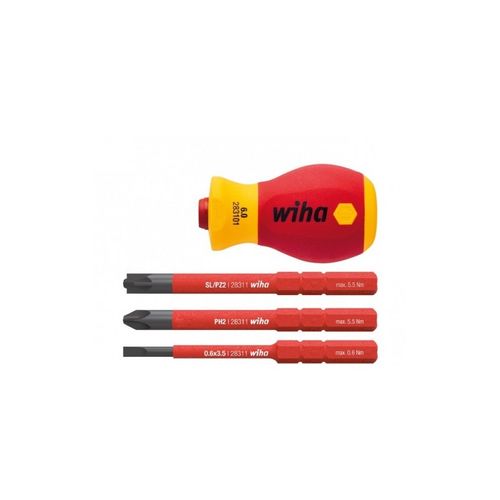 Wiha 41230 VDE Slim Vario set bit + držač 4/1 6mm Stubby slika 1