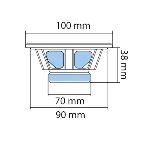 SAL Auto zvučnici, set,  100mm , 2x45W, 4 Ohm - BK 100 slika 3