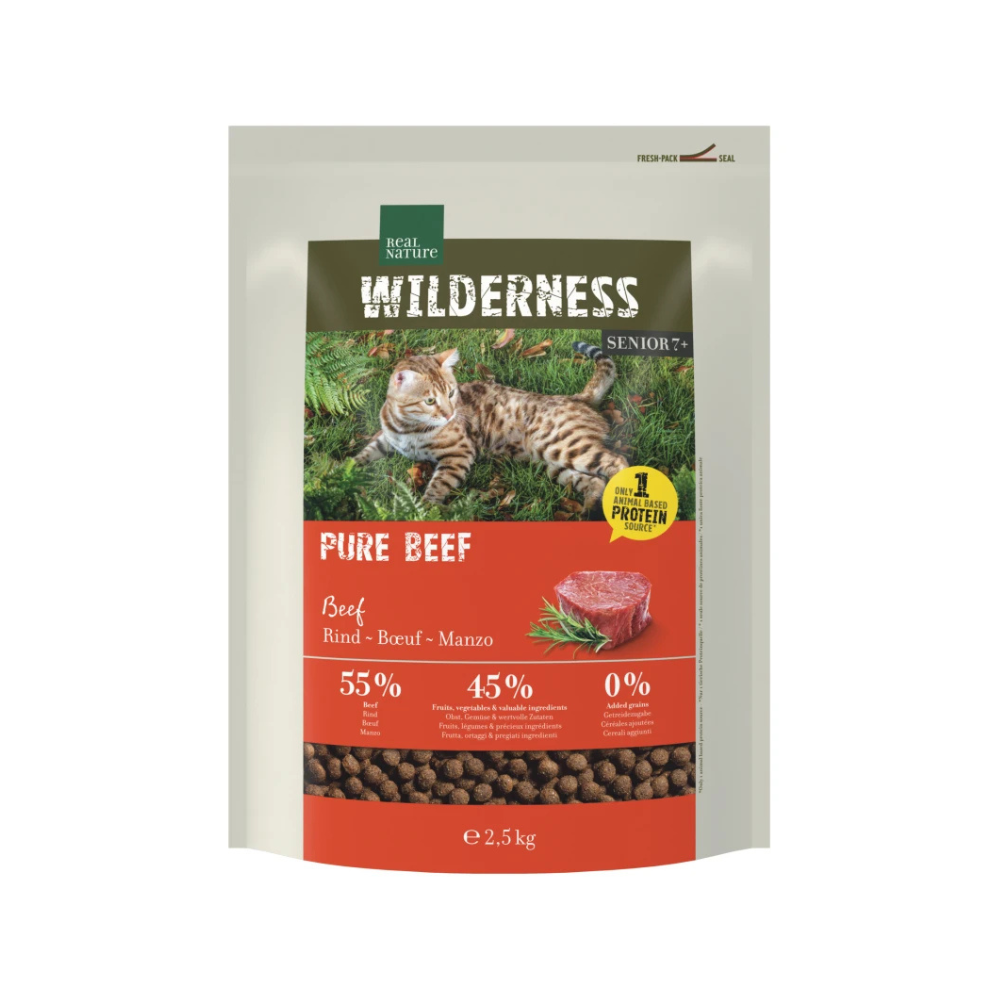 Real Nature Cat Wilderness Senior Pure Beef 2,5 kg slika 1