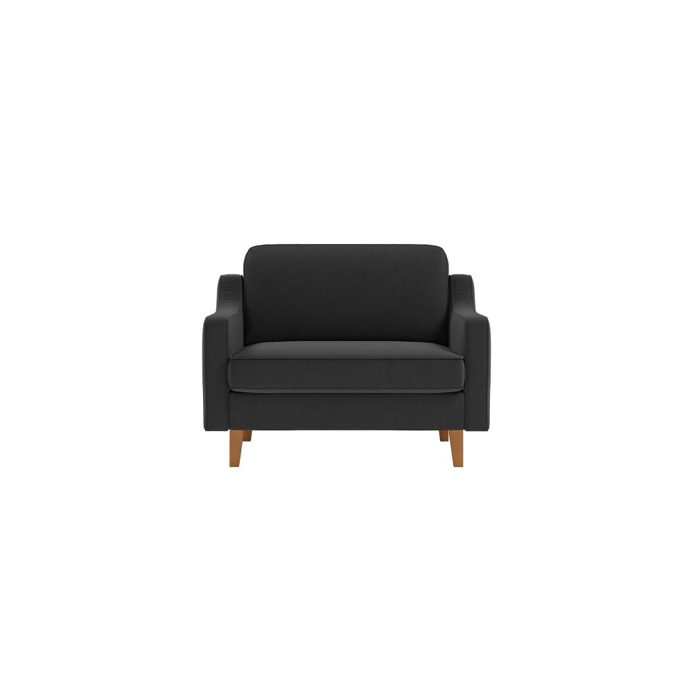 Fotelja Robin Loveseat - boje: noćno siva orah slika 2