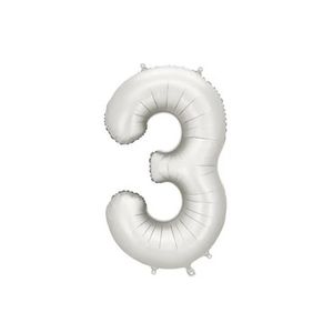 FB1S-3-018 Folijski balon 3 - 86 cm, Srebrni