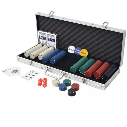 Set za Poker s 500 Žetona Aluminijum slika 5