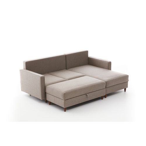 Atelier Del Sofa Kutna garnitura, Krem, Eva Right - Cream slika 7