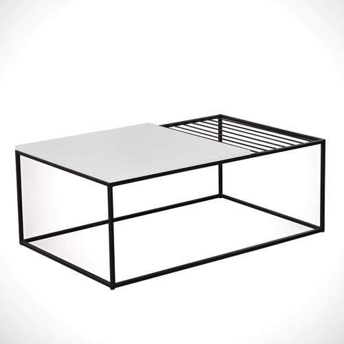 Zinus - White White Coffee Table slika 5