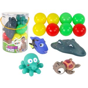 Set gumenih loptica i igračaka za kupanje